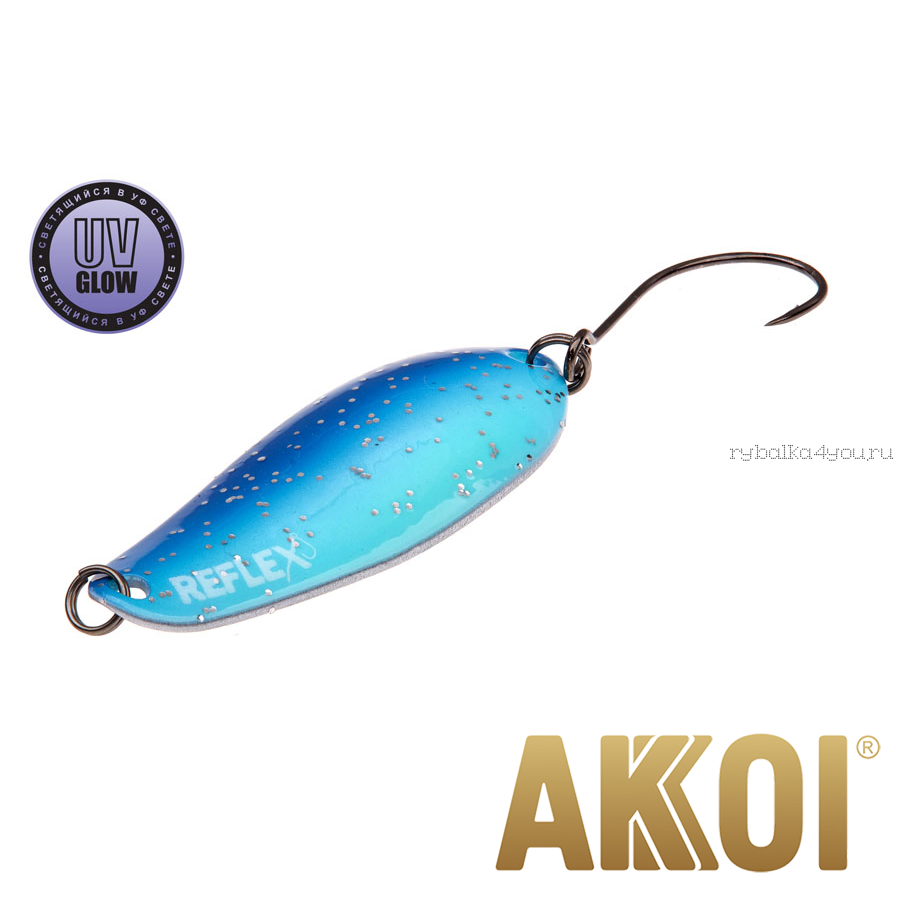 Колеблющаяся блесна Akkoi Reflex Element 4,2 см / 4,8 гр / цвет:  R07 UV
