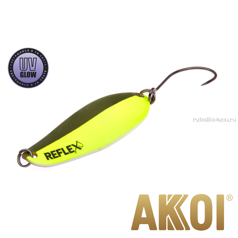 Колеблющаяся блесна Akkoi Reflex Element 4,2 см / 4,8 гр / цвет:  R10 UV