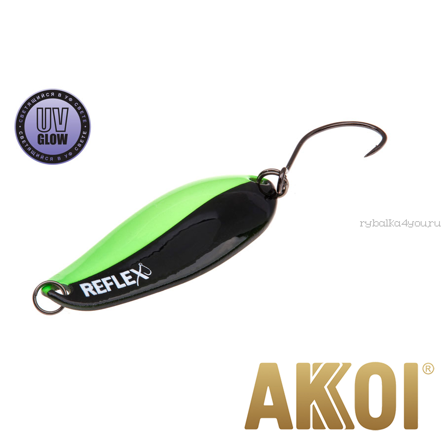 Колеблющаяся блесна Akkoi Reflex Element 4,2 см / 4,8 гр / цвет:  R14 UV