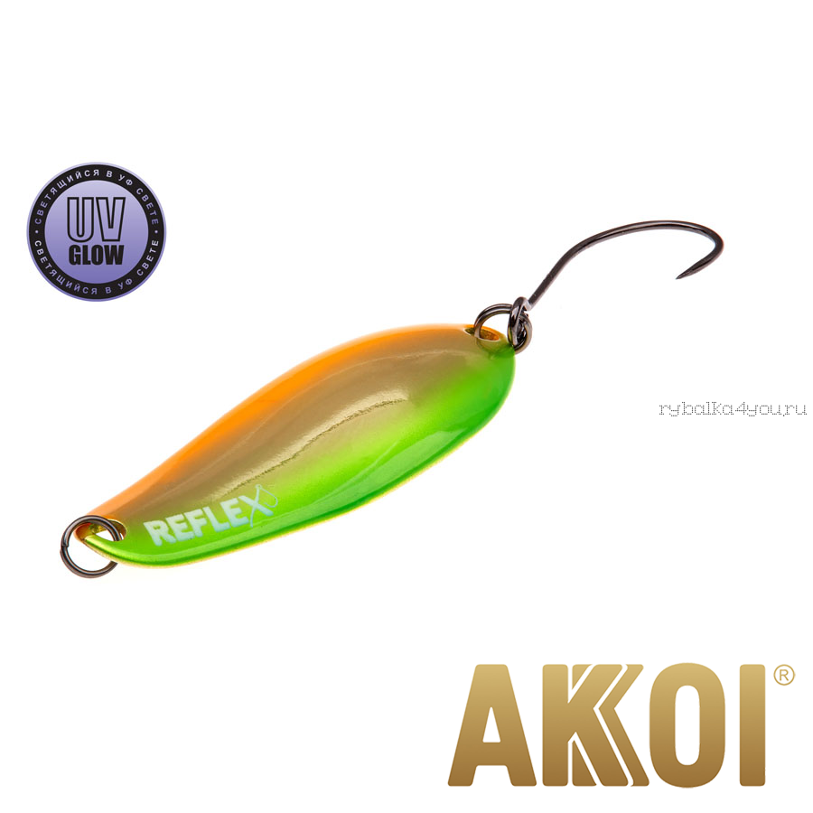 Колеблющаяся блесна Akkoi Reflex Element 4,2 см / 4,8 гр / цвет:  R16 UV