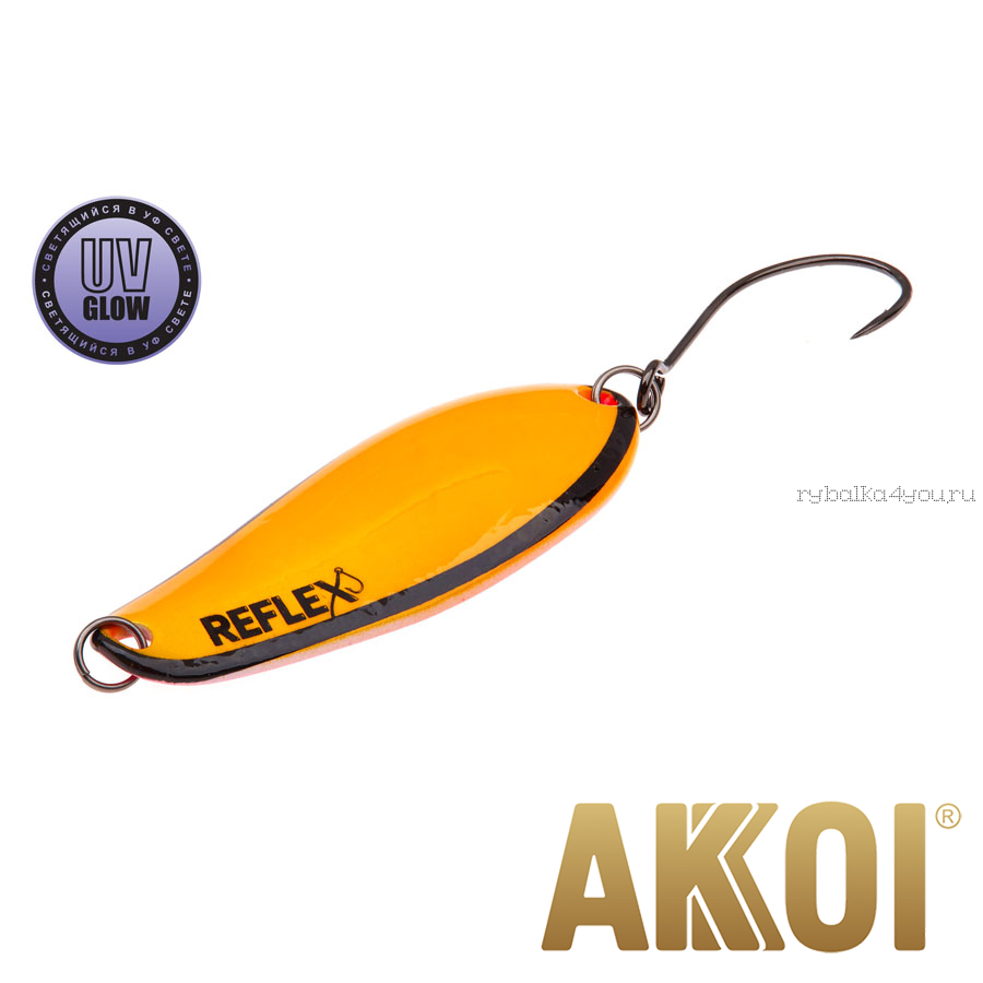 Колеблющаяся блесна Akkoi Reflex Element 4,2 см / 4,8 гр / цвет:  R17 UV