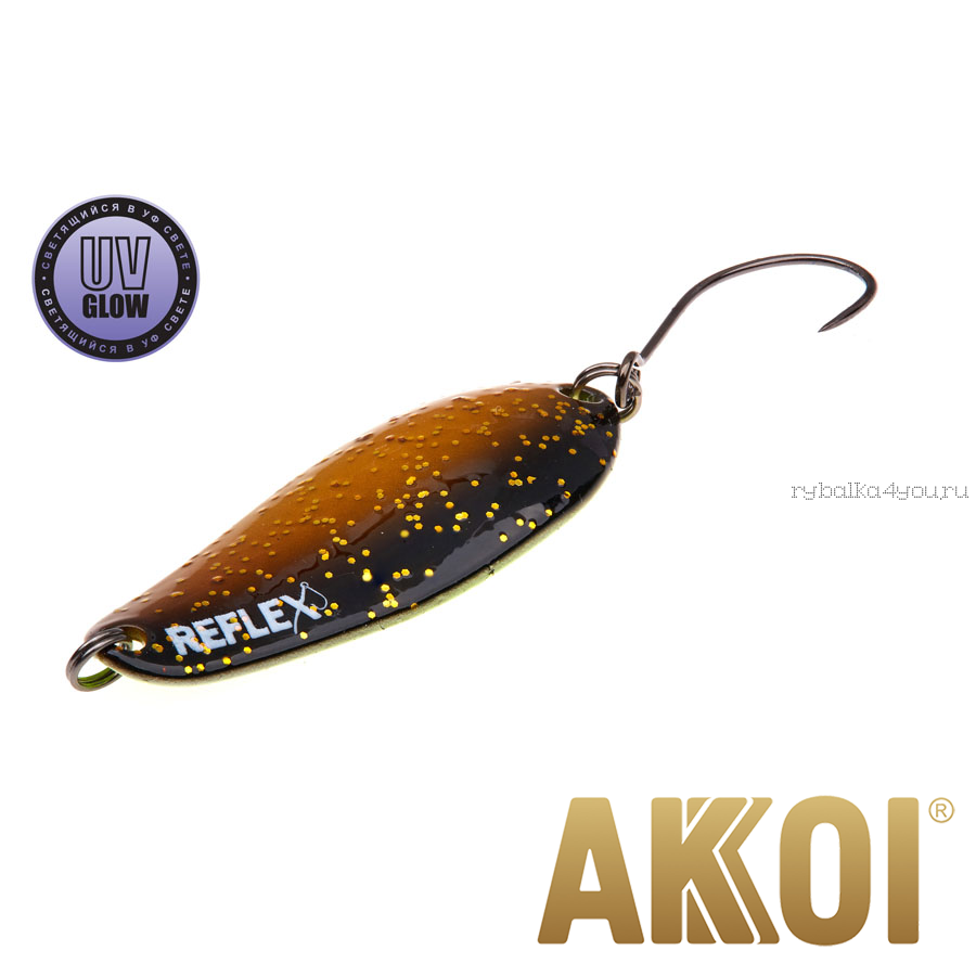 Колеблющаяся блесна Akkoi Reflex Element 4,2 см / 4,8 гр / цвет:  R26 UV