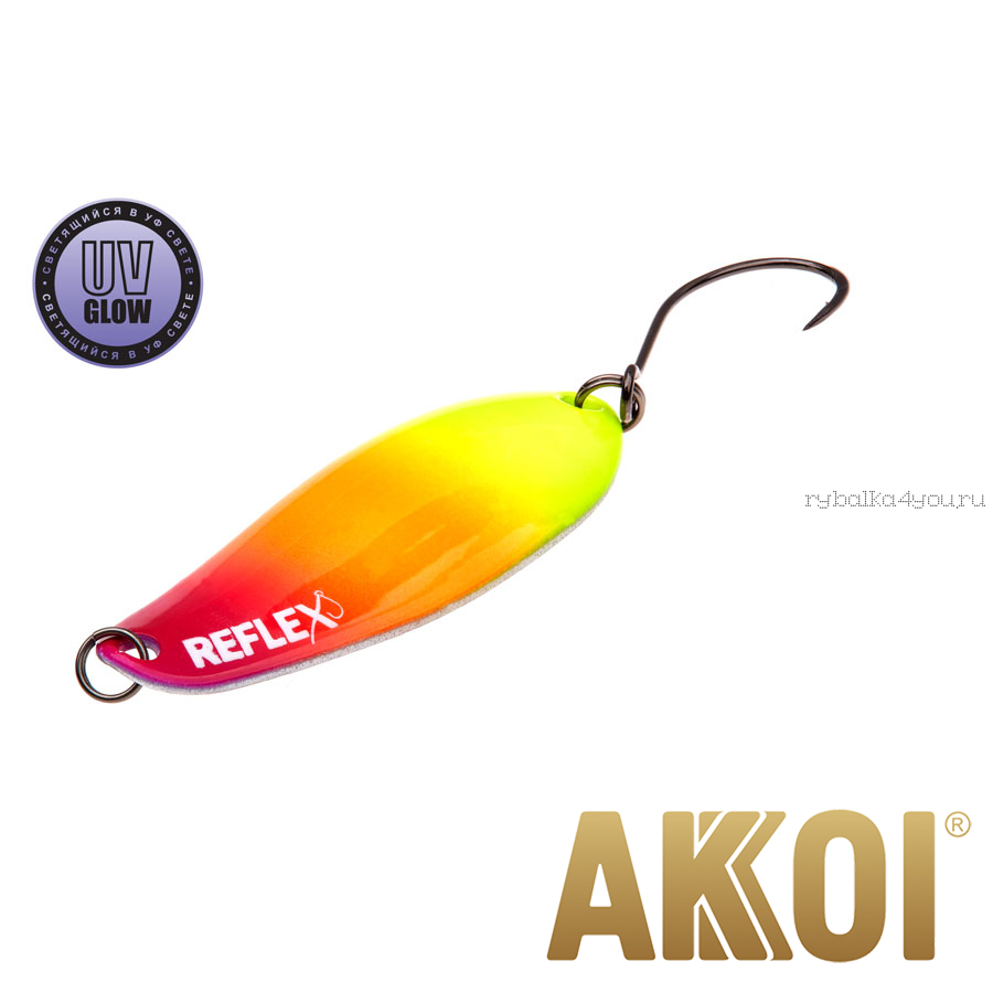 Колеблющаяся блесна Akkoi Reflex Element 4,2 см / 4,8 гр / цвет:  R35 UV