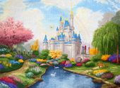 Cross stitch pattern "Fairytale castle".