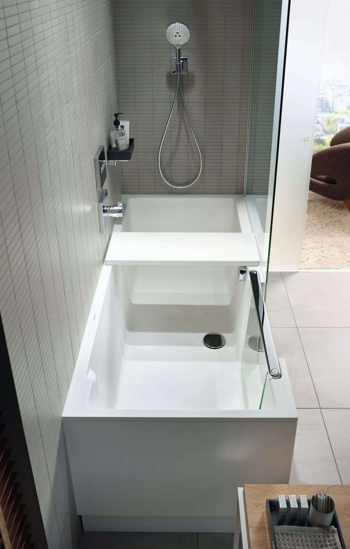 Duravit Комбинированная ванна с дверью Shower + Bath 170x75 700403 схема 6