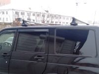 Багажник на крышу UAZ Patriot, Атлант, аэродинамические дуги