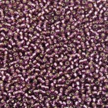 Бисер чешский 27060 фиолетовый серебряная линия внутри (огонёк) Preciosa 1 сорт