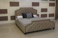 Кровать MARELLA B595 180*200 бежевый лен с/осн