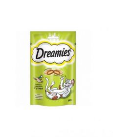 Dreamies 60г лакомые подушечки с уткой