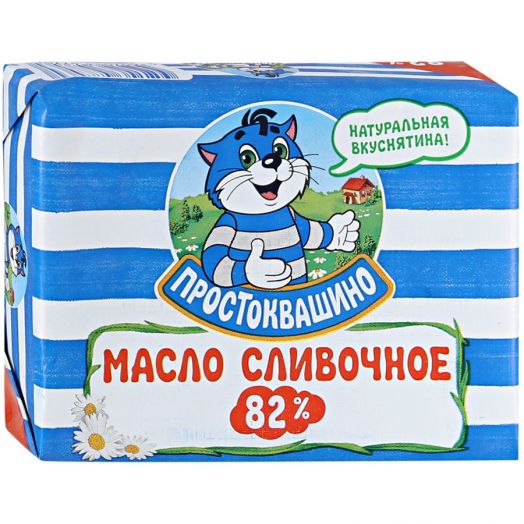 Масло Простоквашино сладкосливочное 82% 180г Юнимилк