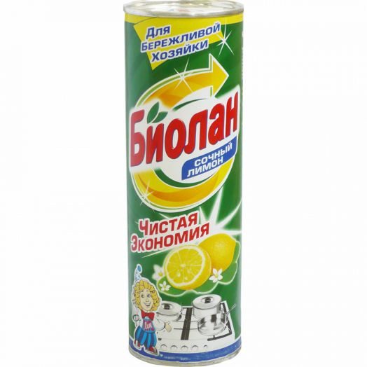 Чист.средство Биолан 400г Сочный лимон фн