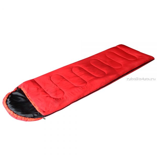 Спальный мешок Prival Camp Bag красный /одеяло с подголовником, размер 220х75, t +10 +22С