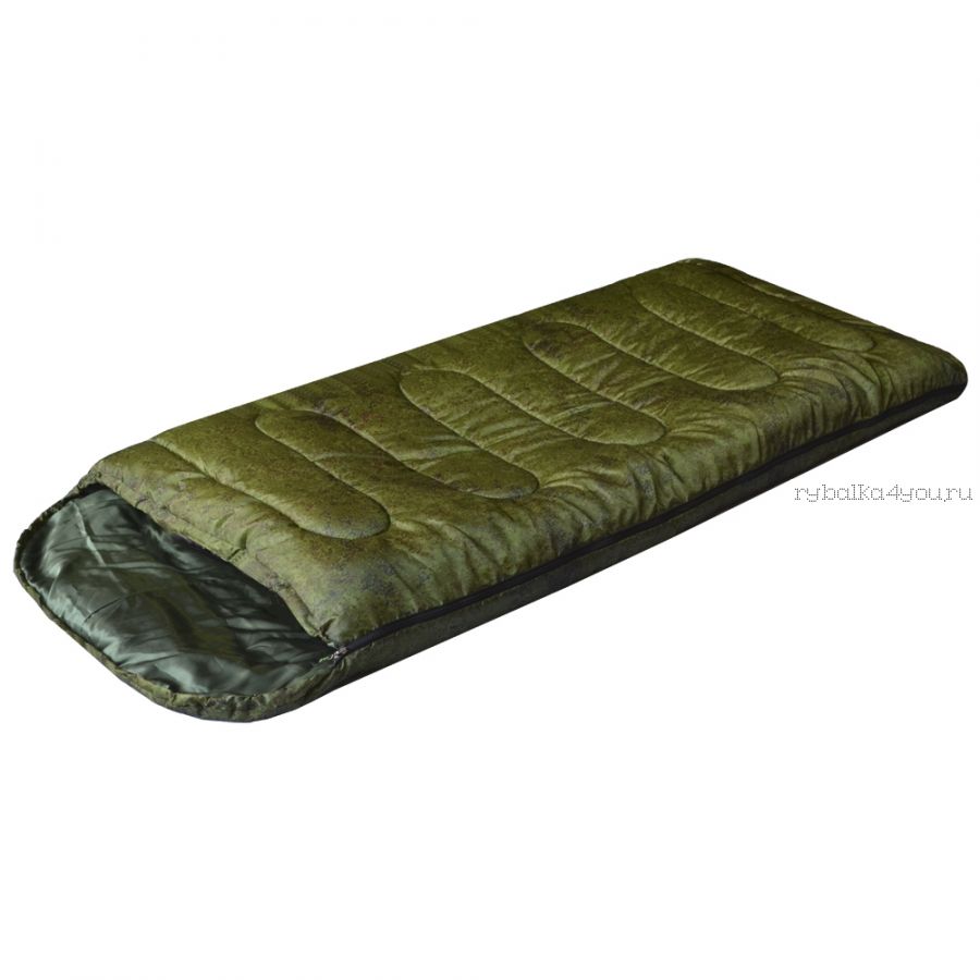 Спальный мешок Prival Camp Bag пиксель /одеяло с подголовником, размер 220х75, t +10 +22С