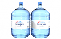 Вода Пилигрим 2 бутыли по 19 литров, пэт.