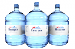 Вода Пилигрим 3 бутыли по 19 литров, пэт.
