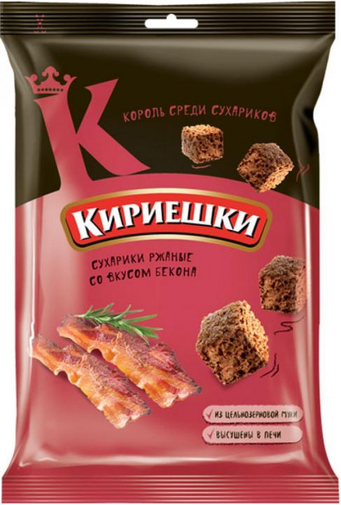 Сухарики Кириешки 100г Бекон