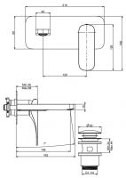 Fima - carlo frattini Quad смеситель для раковины F3741X5 схема 1