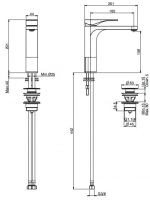 Fima - carlo frattini Quad смеситель для раковины F3721L схема 1