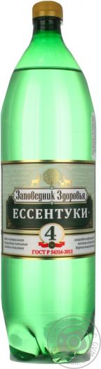 Мин.вода Ессентуки №4 1,5л пэт Заповедник здоровья