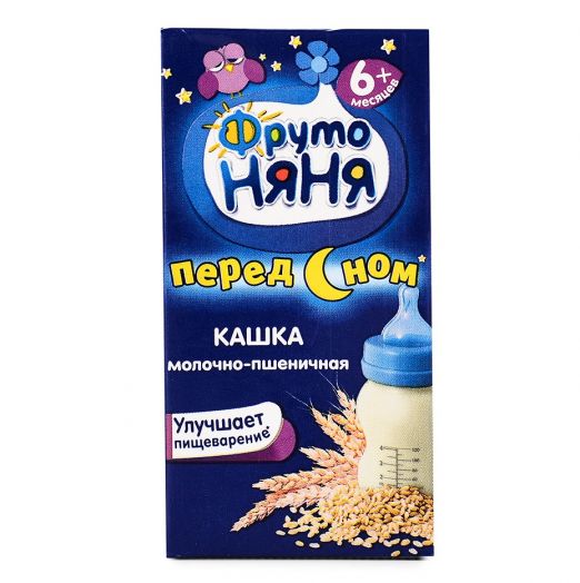 Каша Фрутоняня жидкая молочная пшеничная 200мл. Россия