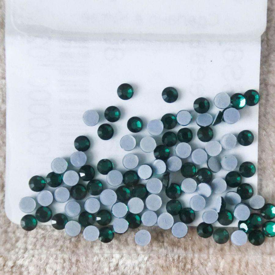 Стразы стеклянные клеевые, цвет Св. Морская волна, SS6, 100 шт/упак