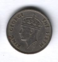 1/4 рупии 1950 года Маврикий