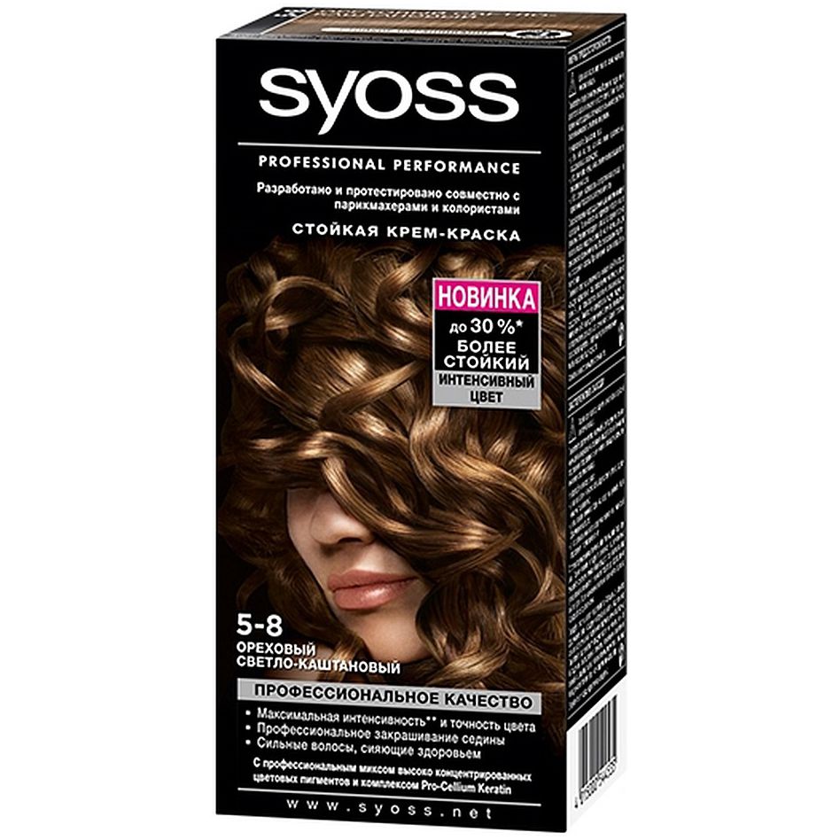 Краска Syoss 5-8 Ореховый светло-каштановый