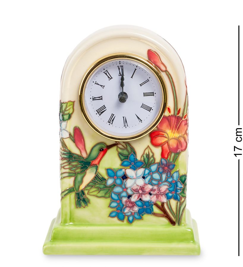 Часы "Колибри в саду" 11.5х7.5х17 см (JP-97/7)