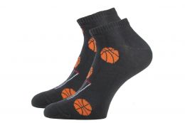 Женские цветные укороченные носки 2181 "К" баскетбол