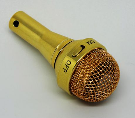Колонка "Микрофон золотой"
