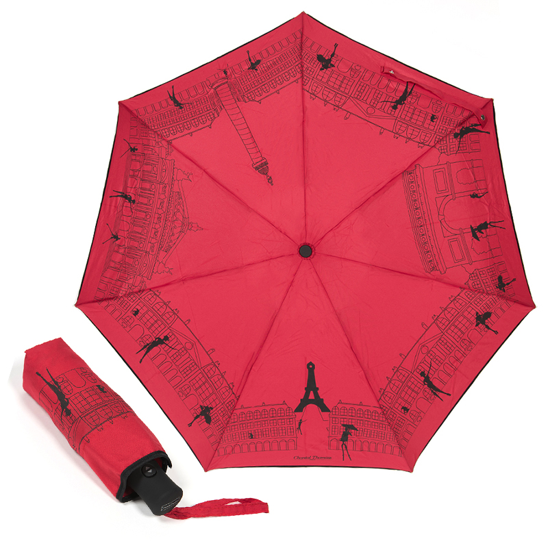 Зонт складной Chantal Thomass 409-OC Mini Paris Red