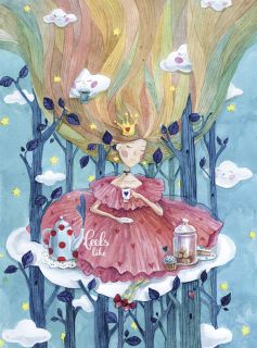 Почтовая открытка Принцесса чаепитий