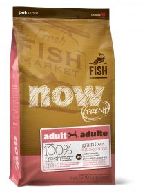 NOW Natural holistic Беззерновой корм для взрослых собак с форелью и лососем для чувств. пищеварения Grain Free Fish Adult Recipe  2,72 кг