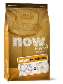 NOW Natural holistic Беззерновой для взрослых собак с индейкой, уткой и овощами Fresh Adult Recipe Grain Free, 5,45 кг
