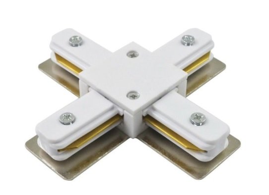 Коннектор для трекового светильника ASD/LLT XC-1 Х-образный белый 5798