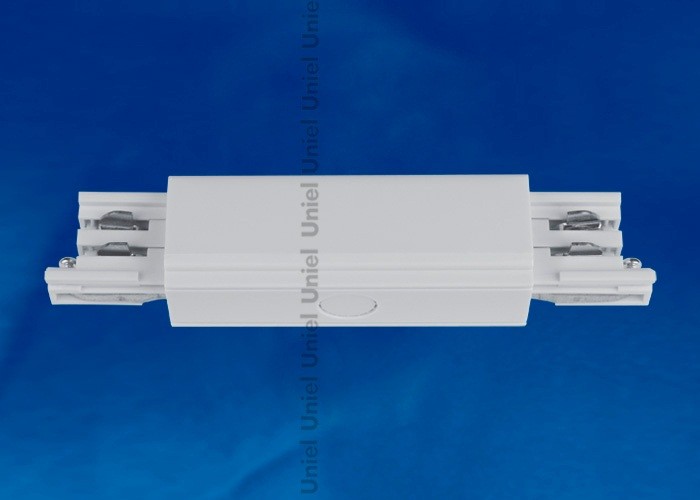 Соединитель для шинопроводов 3-фазный прямой внешний Uniel серебро UBX-A12 SILVER 1 POLYBAG