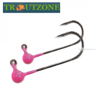 Джиг головка Trout Zone с бородкой №2 / 0,5 гр / упаковка 5 шт / цвет: Pink