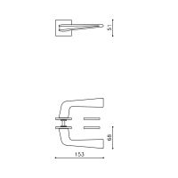Ручка Olivari Chevron M248B. схема