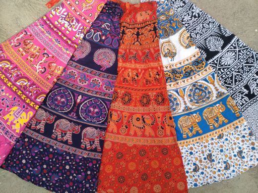 Длинные индийские юбки с запахом. Длина в пол. Купить в СПб, интернет-магазин, шоурум.