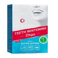 Global White Отбеливающие полоски для зубов активный кислород
