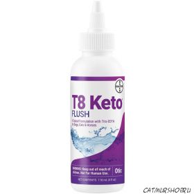 T8 Keto Flush - 118 мл. раствор для ушей с антибактериальной и противогрибковой активностью