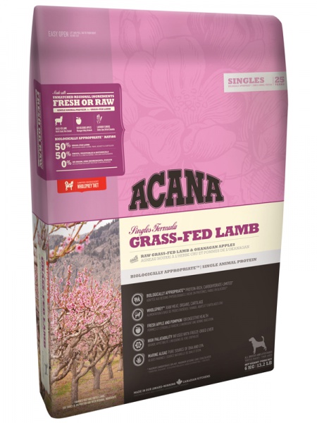 Для собак с чувствительным пищеварением Acana (Акана) Grass-Fed Lamb