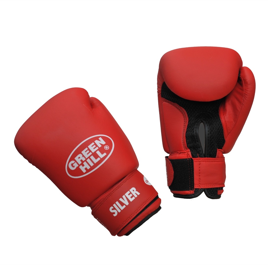 Перчатки боксерские GREEN HILL SILVER BGS-2039 красные