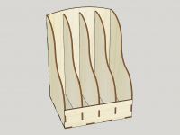 Органайзер из дерева (фанеры) для бумаги вертикальный