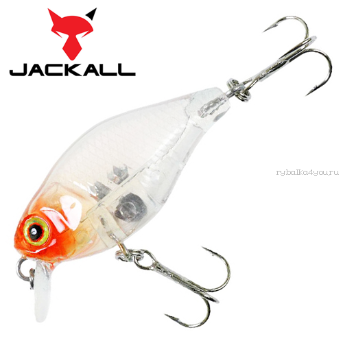 Воблер Jackall Chubby 38мм / 4,2 гр / Заглубление: 0,6 - 1 м / цвет: clear salmon roe head