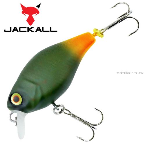 Воблер Jackall Chubby 38мм / 4,2 гр / Заглубление: 0,6 - 1 м / цвет: green pellet orange