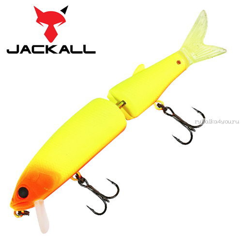 Воблер Jackall Magallon 113 мм / 14 гр / Заглубление: 0,5 - 1 м / цвет: chartreuse & orange head