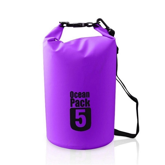 Водонепроницаемая Сумка-Мешок Ocean Pack, 5 L, Цвет Фиолетовый