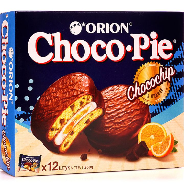 Печенье Чокопай Chocochip  с кусочками шоколада 360г (12шт)