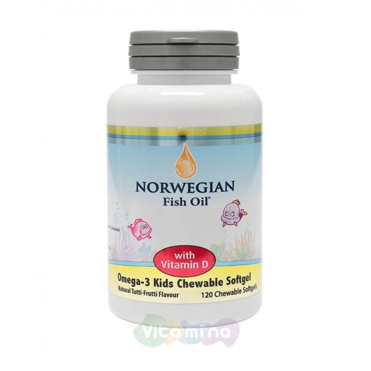 NFO Омега-3 Жевательные капсулы с витамином D 800 мг 120 капсул